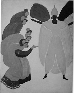 • Индийский гость. Эскиз костюмов к опере “Садко”. 1909