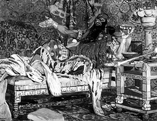 • Портрет Ф.И.Шаляпина в роли Олоферна в опере А.Н.Серова “Юдифь”. 1908
