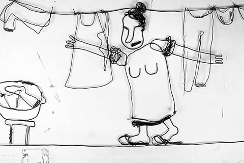 Кадр из мультфильма “За забором”