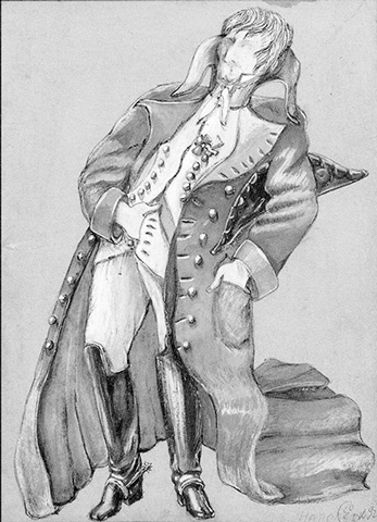 Эскиз костюма Наполеона