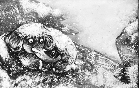 Сцена из анимационного фильма “Про мамонтенка”. 1983