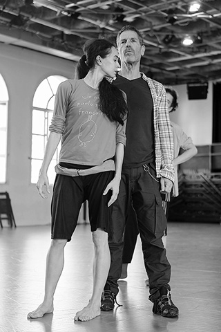 Диана Вишнева и Охад Наарин на репетиции “Болеро” в Тель-Авиве. Фото предоставлено фестивалем “Context. Diana Vishneva”