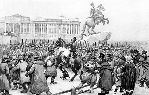 События на Сенатской площади 14 декабря 1825 года